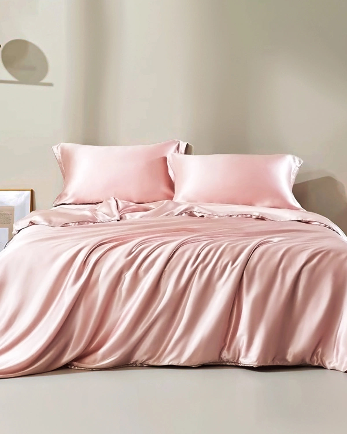 25 Momme 100% Pure Mulberry Silk Duvet Cover - Queen Size Luxury Bedding Set for Temperature Regulation & Hypoallergenic Sleep (Ideal for Hot Sleepers & Allergy Sufferers)