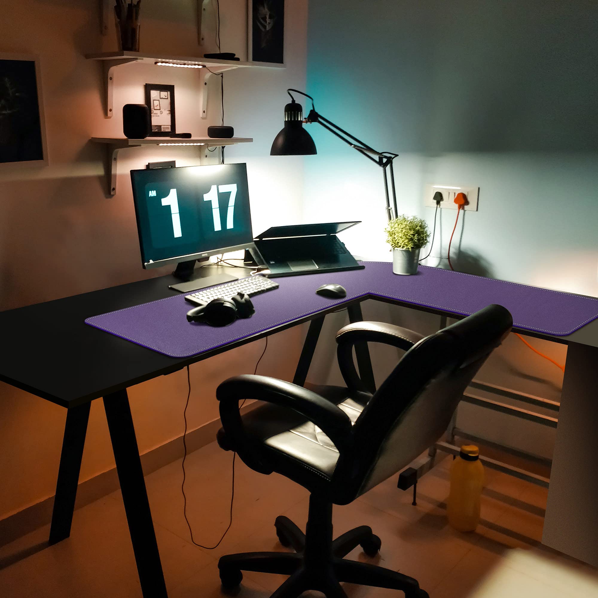 Premium L-Shaped Desk Mat - 46