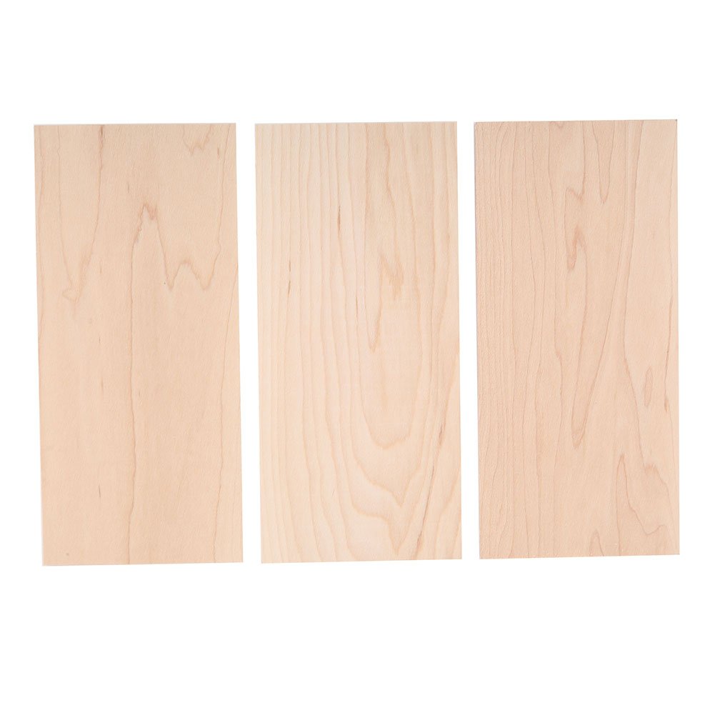 3Pcs Maple Guitar Head Veneers - Premium Guitar Headplate for Luthiers & DIY Repair - Replacement Tool for Acoustic & Electric Guitars - Perfect for Custom Builds & Instrument Restoration