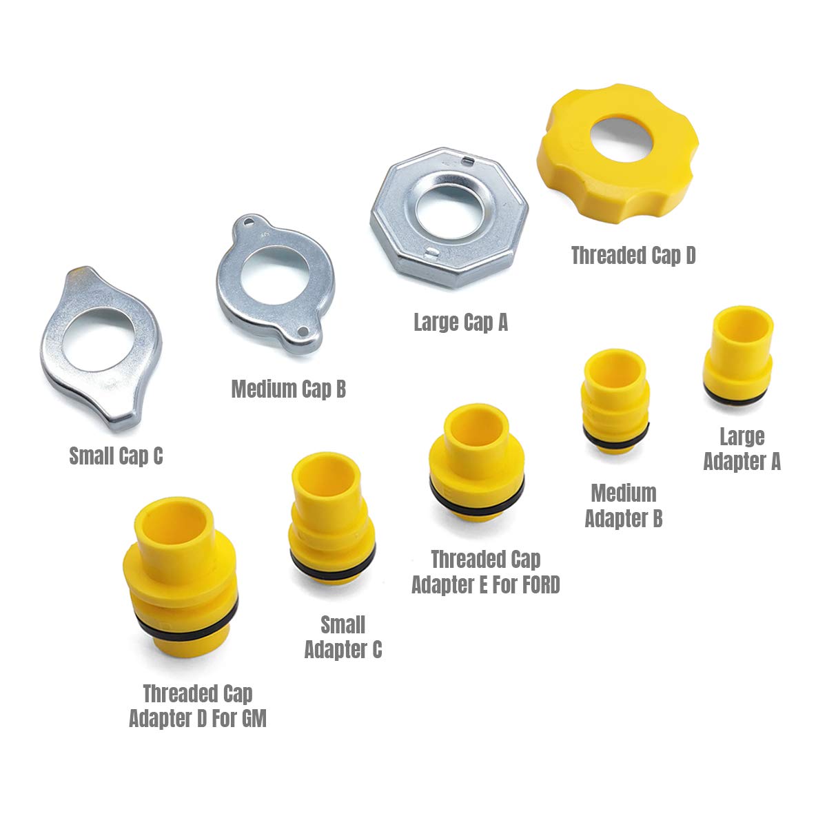 Thorstone No Spill Coolant Funnel Kit - Spill Free Radiator Coolant Filling Funnel with Adapters | Universal Automotive Antifreeze Bleeder for Cars, Trucks & SUVs | Perfect for DIY Coolant Changes & Maintenance