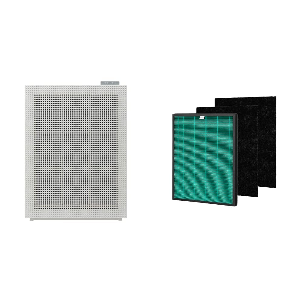 Coway Airmega 150 True HEPA Air Purifier with Replacement Filters - Green True HEPA & Activated Carbon Filter (AP-1019C-FP) for Home, Office & Bedroom - Removes Allergens, Dust & Odors
