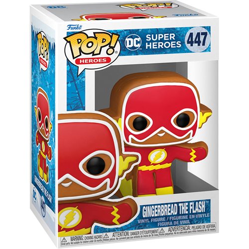 DC Heroes Holiday Pop! Vinyl Figure - Gingerbread The Flash Collectible [447] - Perfect for Christmas Decorations & Superhero Gifts