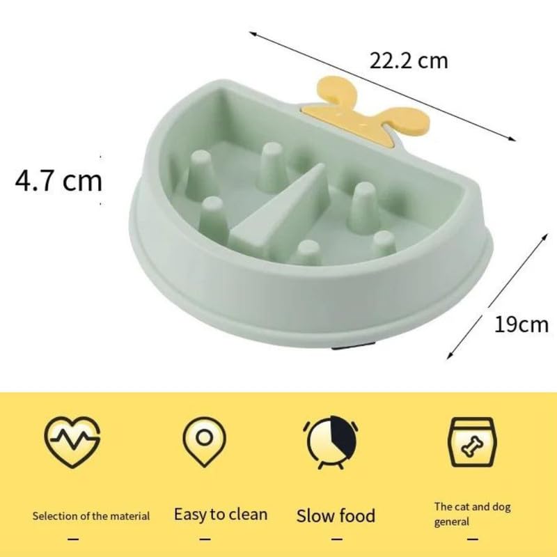 PSK PET MART Slow Feeder Dog Bowl - Butterfly Design Non-Slip Pet Food Dish for Cats & Dogs - Perfect for Fast Eaters & Mealtime Enrichment