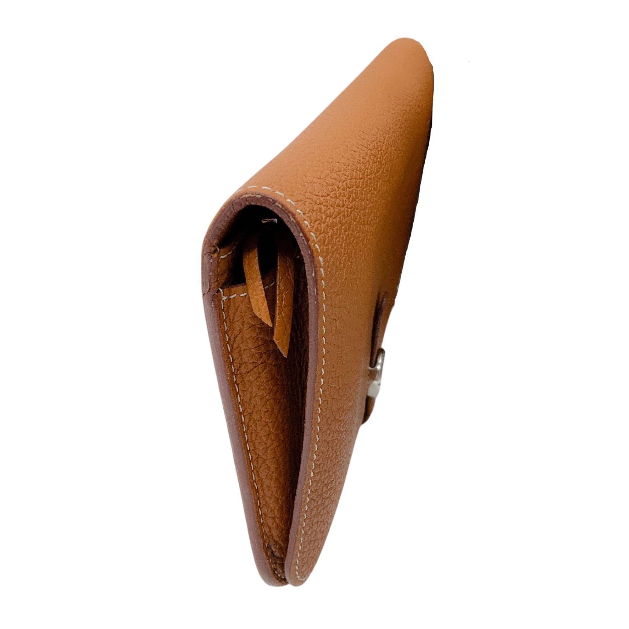Hermes Light Brown Dogon Duo Leather Wallet for Men & Women - Premium Bifold Wallet with Card Slots - Perfect for Travel, Business & Everyday Use