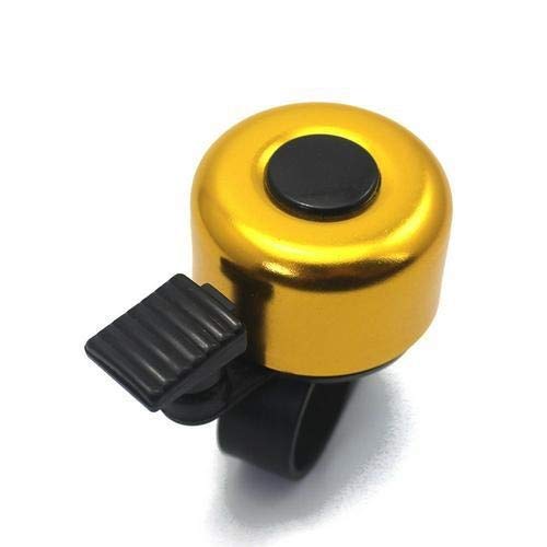 SRY-Holster HH-Bike Alloy Mountain Bike Bell - 1pc Safety Cycling Horn with Loud Alarm Sound, Durable Metal Handlebar Ring Accessory for Road Bicycles (Yellow) - Perfect for Urban Commuting & Mountain Trail Safety