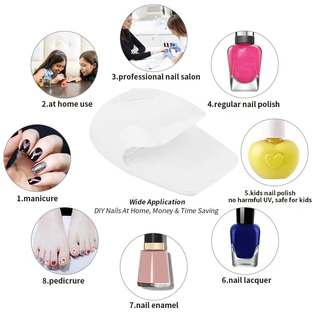 Portable Nail Polish Dryer Fan for Kids & Adults - Fast Drying Electric Nail Art Machine for Home, Salon & Travel - Perfect for Manicure Kits, Gel Polish & Regular Nail Polish Drying