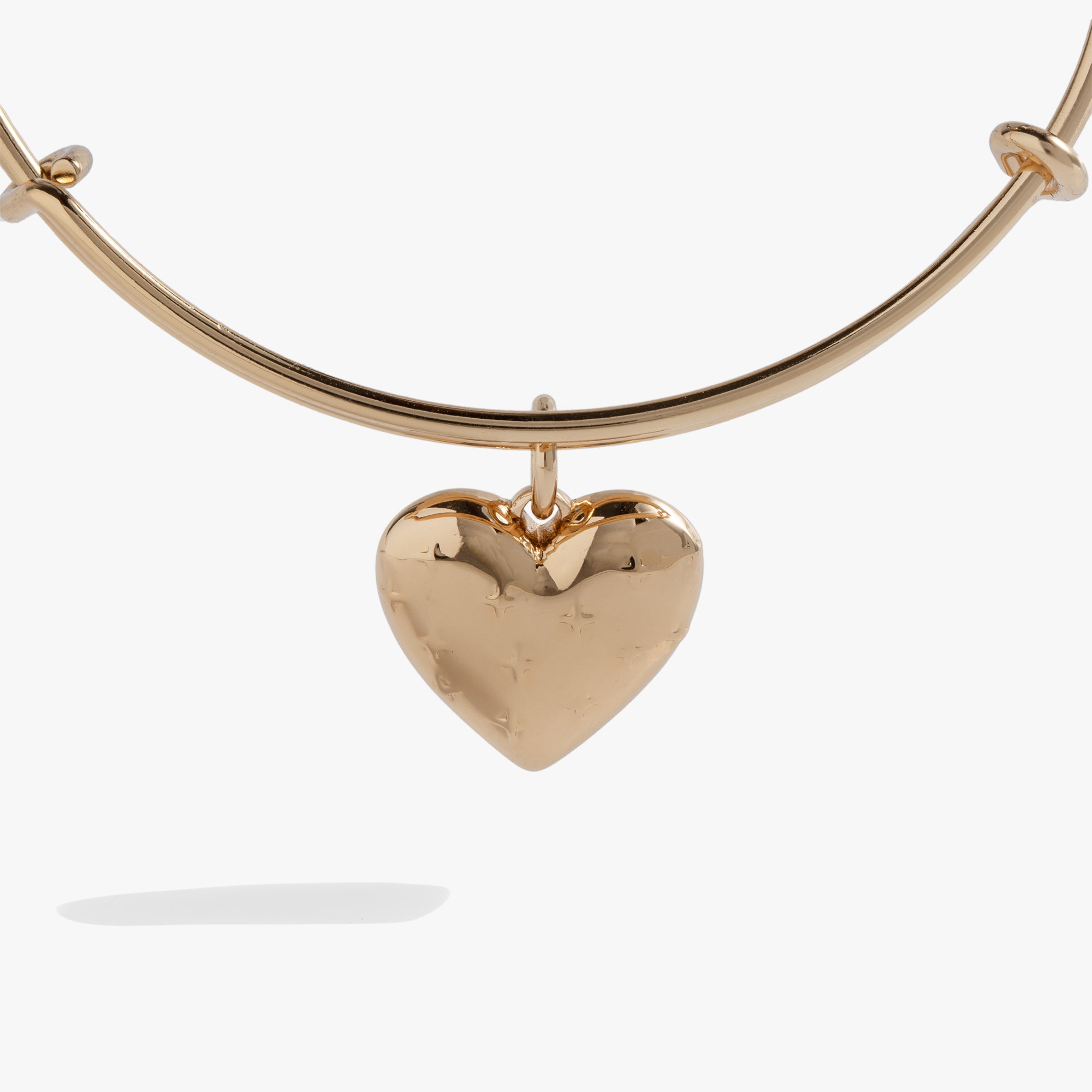 14K Gold Heart Charm Bracelet for Women - Elegant Adjustable Bangle for Valentine's Day, Anniversary & Everyday Wear