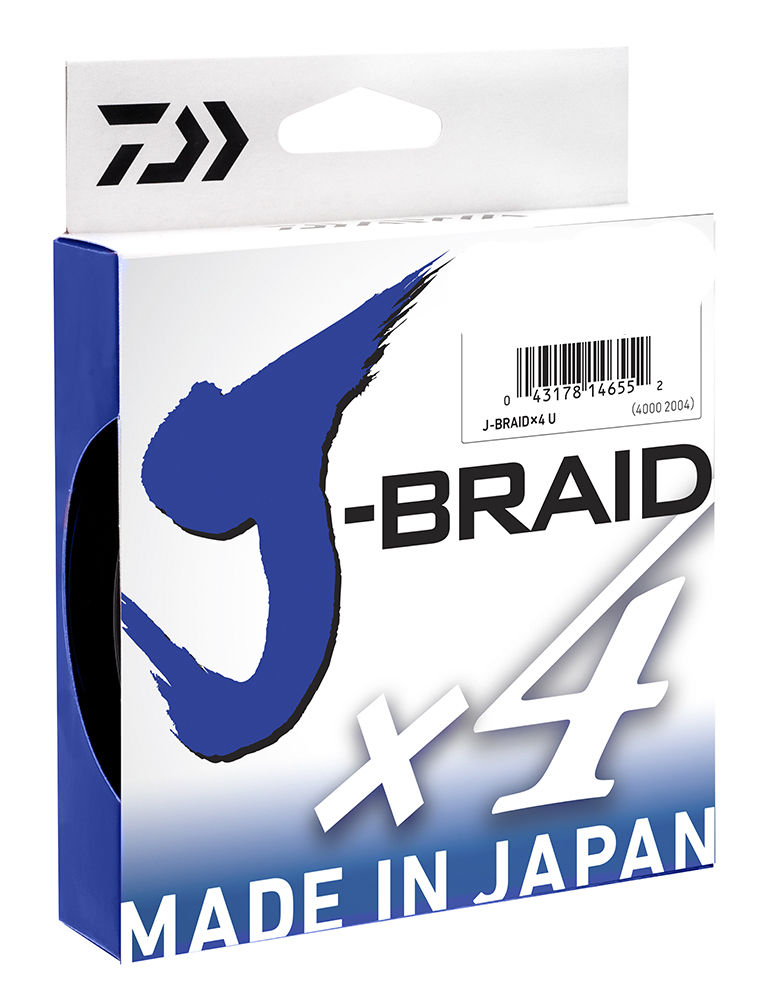 Daiwa J Braid 4-Strand High-Visibility Braided Fishing Line - 150-300 Yards (Blue/Green) & 3000 Yards (Yellow) - Saltwater & Freshwater Fishing Gear for Bass, Trout, and Offshore Angling