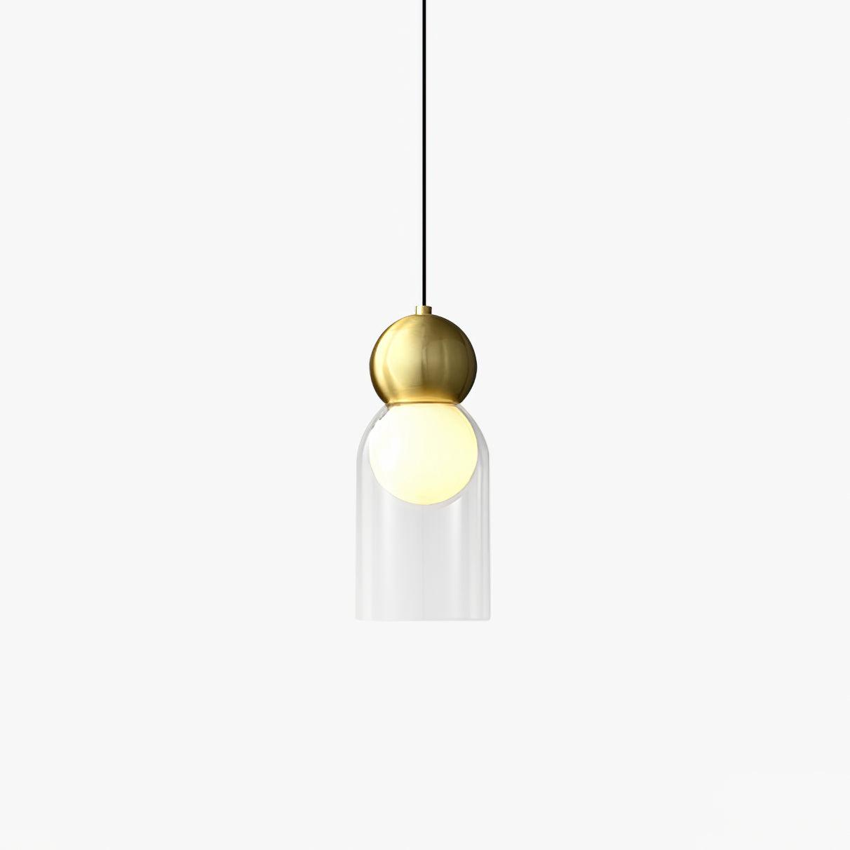 Stylish Dani Brass Pendant Lamp - Vintage Industrial Ceiling Light Fixture for Dining Room, Kitchen Island & Bedroom Decor