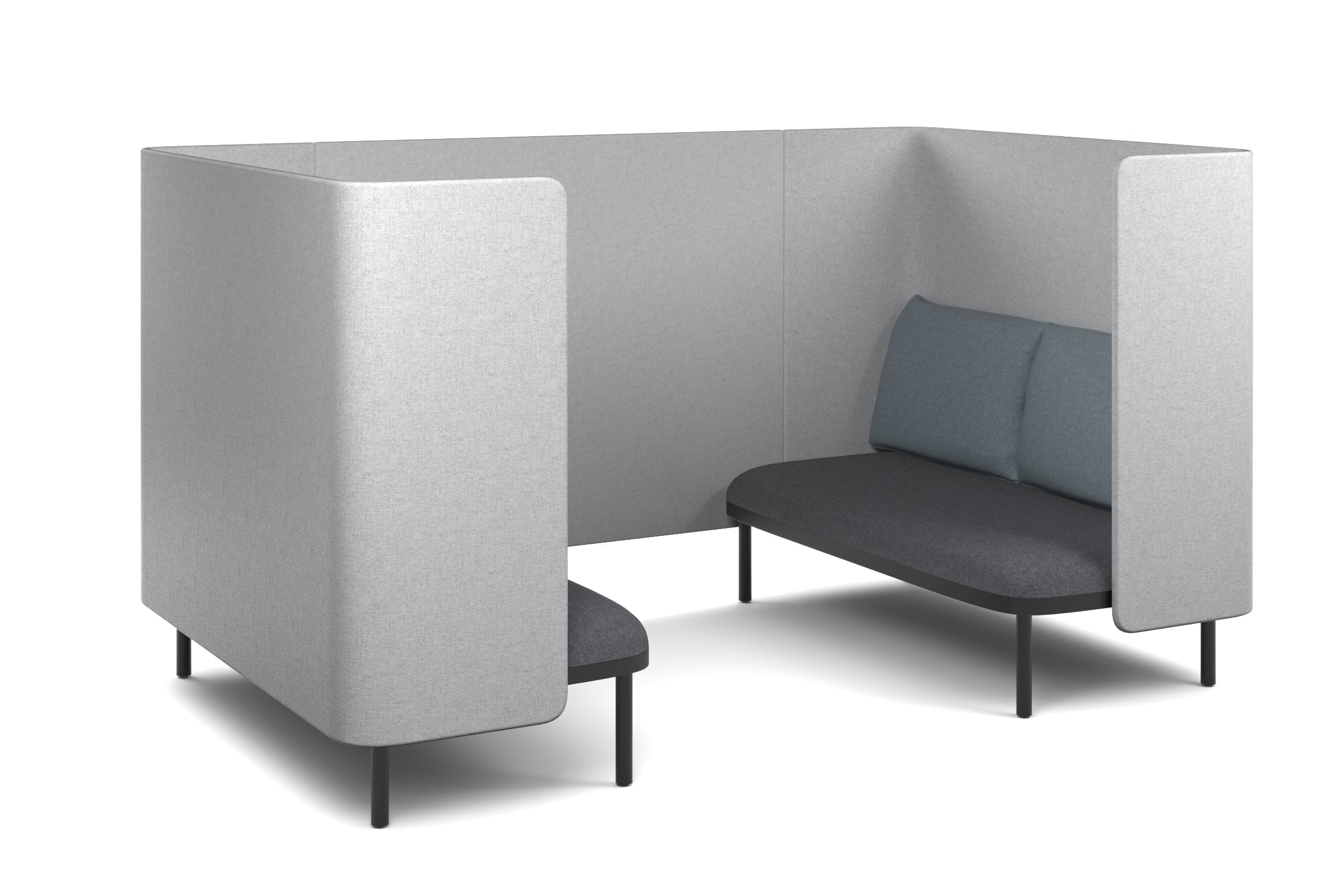 Comfortable Two-Person Privacy Pod Booth for Office, Home & Libraries - Soundproof & Cozy Seating Solution