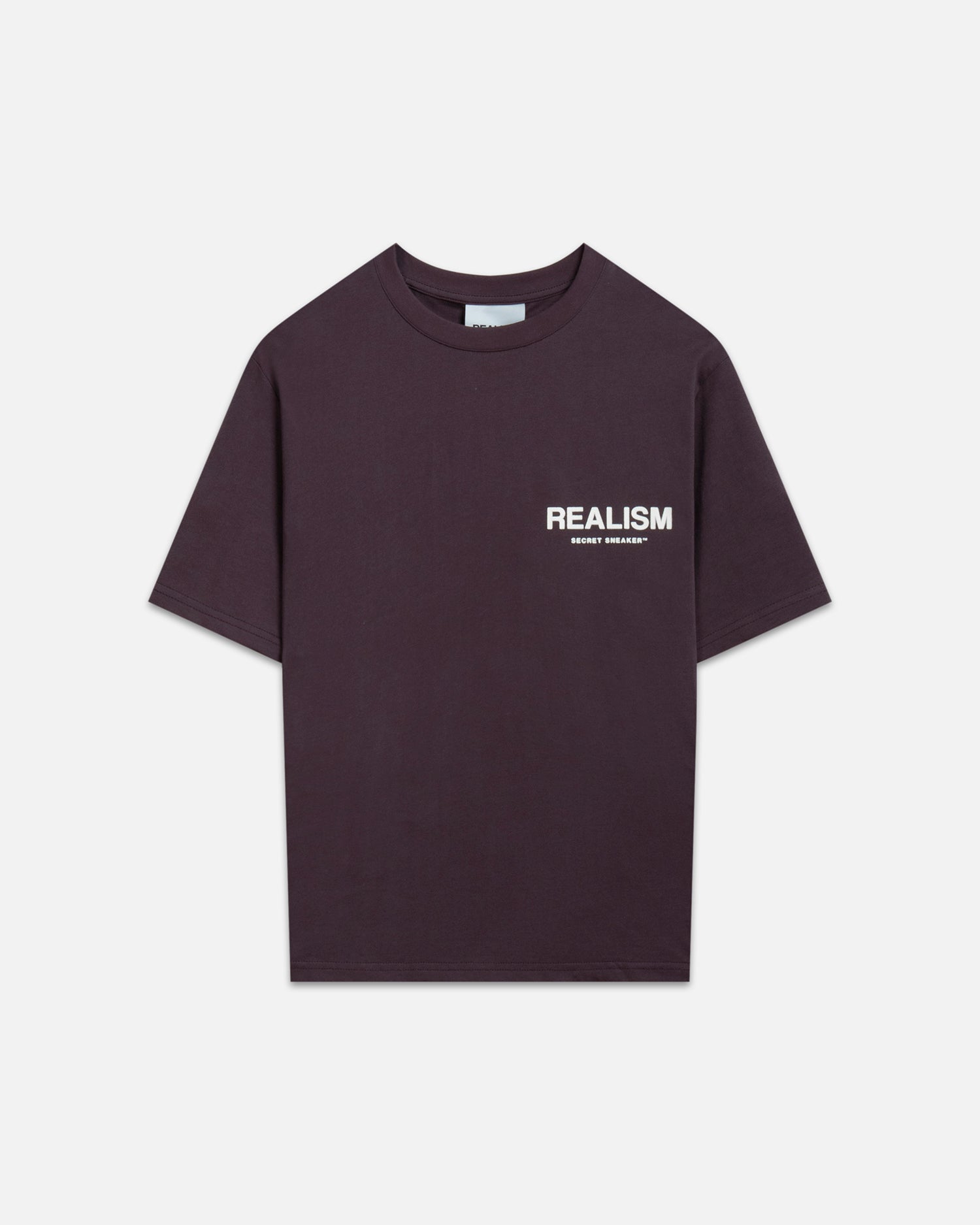 SSS Realism Back Logo Tee - Soft Cotton T-Shirt with Stylish Plum Color for Men & Women - Perfect for Casual Wear, Street Style & Everyday Outfits