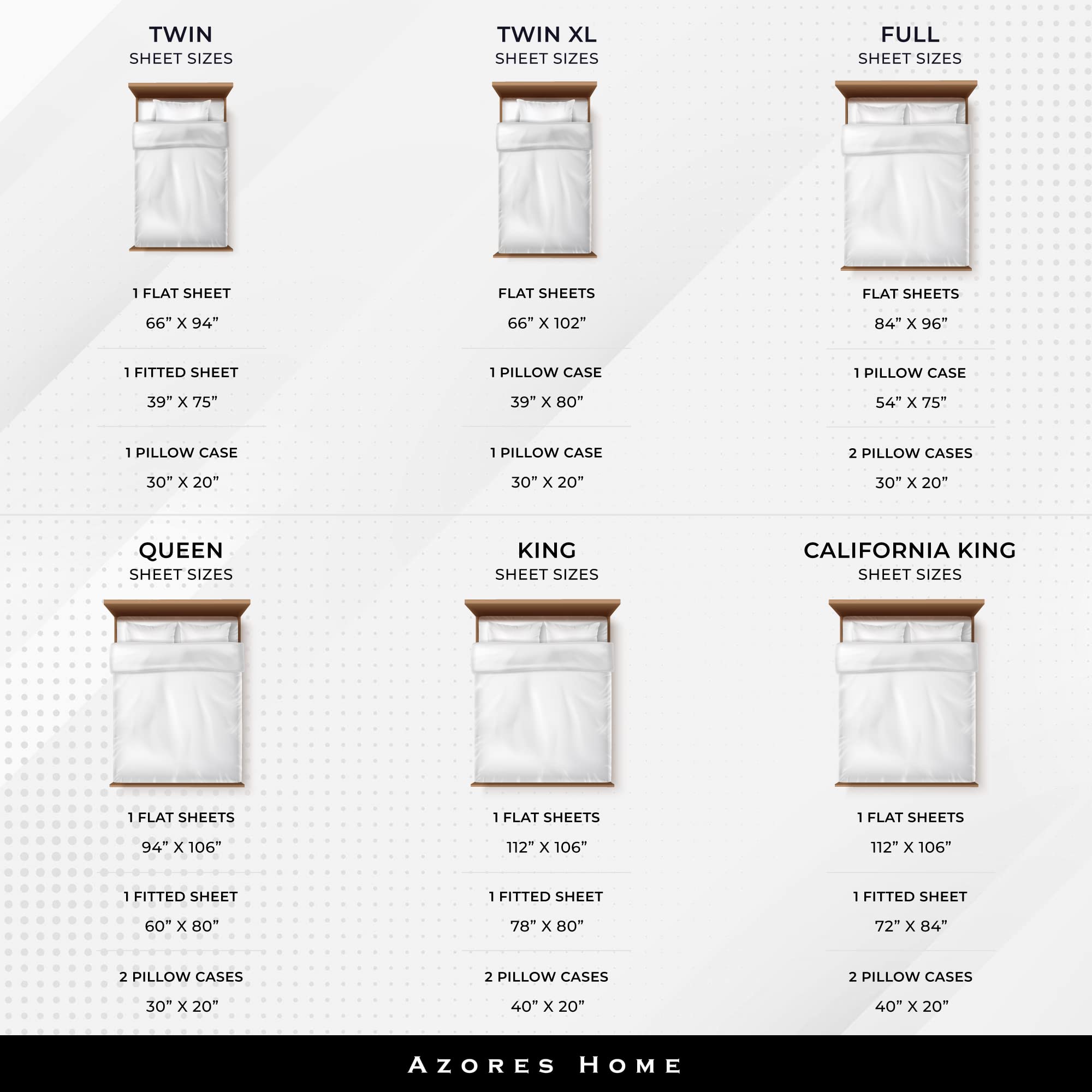 Azores 300 Thread Count Organic Cotton Deep Pocket Bed Sheet Set - Twin XL Size, Fits 19 Inch Mattress, Isabella Grey | Soft & Breathable for Comfortable Sleep, Perfect for Dorms, Guest Rooms & Eco-Friendly Homes