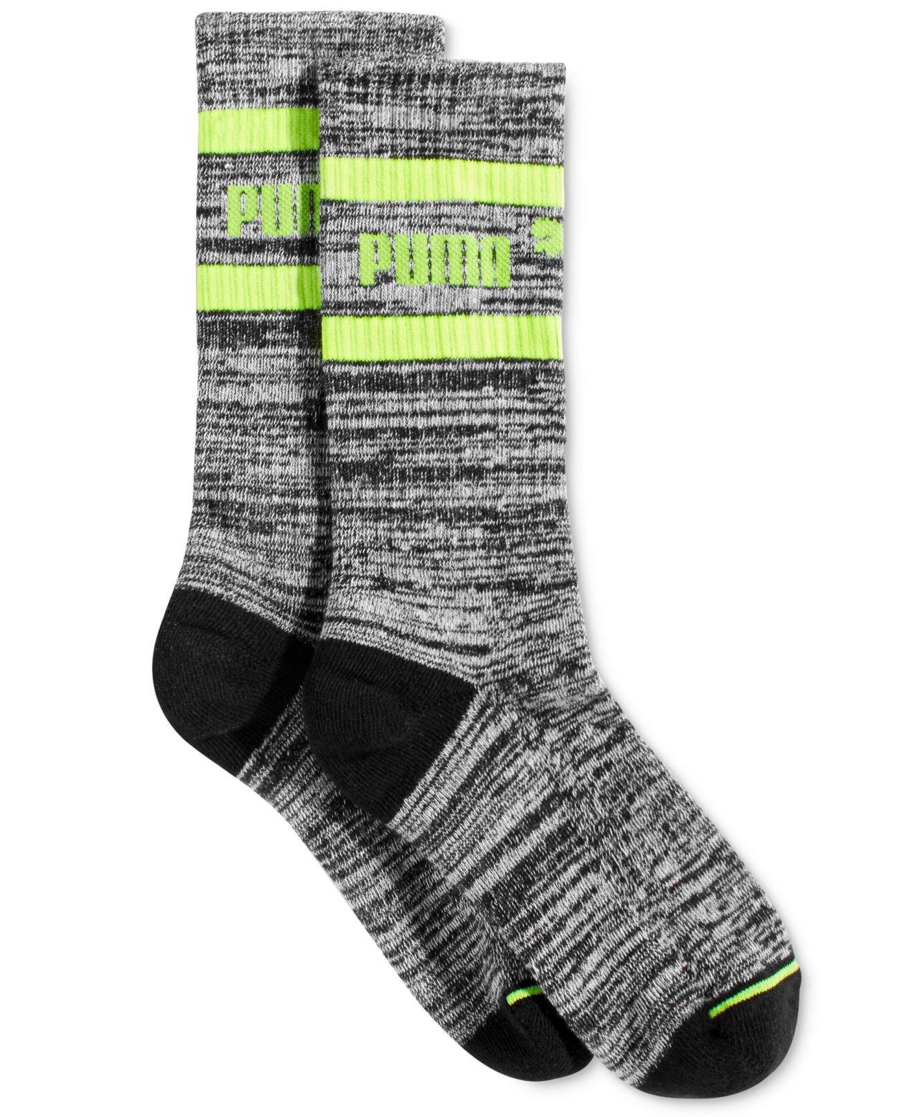 Puma Women's Mid-Length Terry Tube Socks - Black | Comfortable Athletic Socks for Running, Gym & Casual Wear