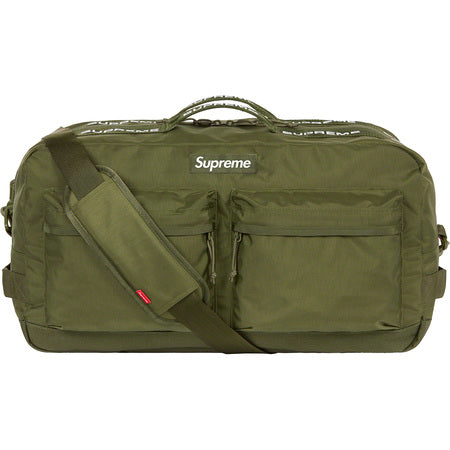 Supreme Duffle Bag Olive FW22 - Waterproof Travel Duffel Bag for Gym, Sports, Camping & Weekend Getaways - Stylish & Durable Carry-On Luggage