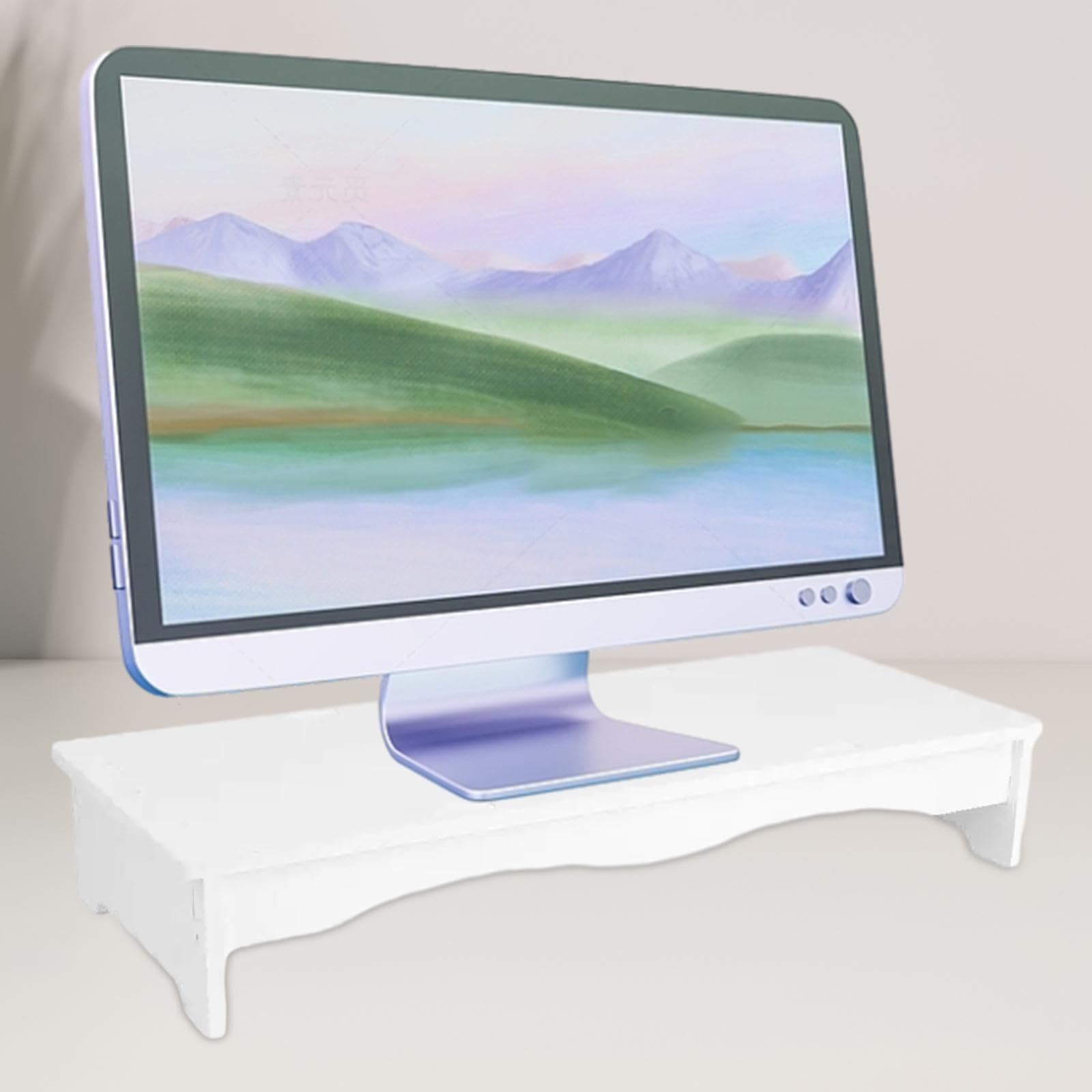 MagiDeal Adjustable Monitor Stand Riser with Storage Shelf - Space Saving Desk Organizer for Computer Screen, Laptop, Keyboard - Perfect for Home Office, Gaming Setup & Workspace Organization