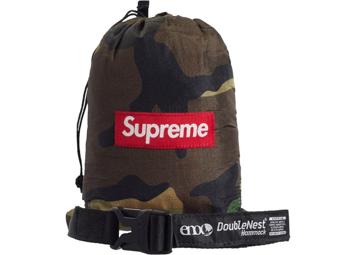 ENO DoubleNest Hammock - Lightweight Portable Camping Hammock with Tree Straps (Camo Pattern) - Perfect for Backpacking, Hiking, and Outdoor Adventures