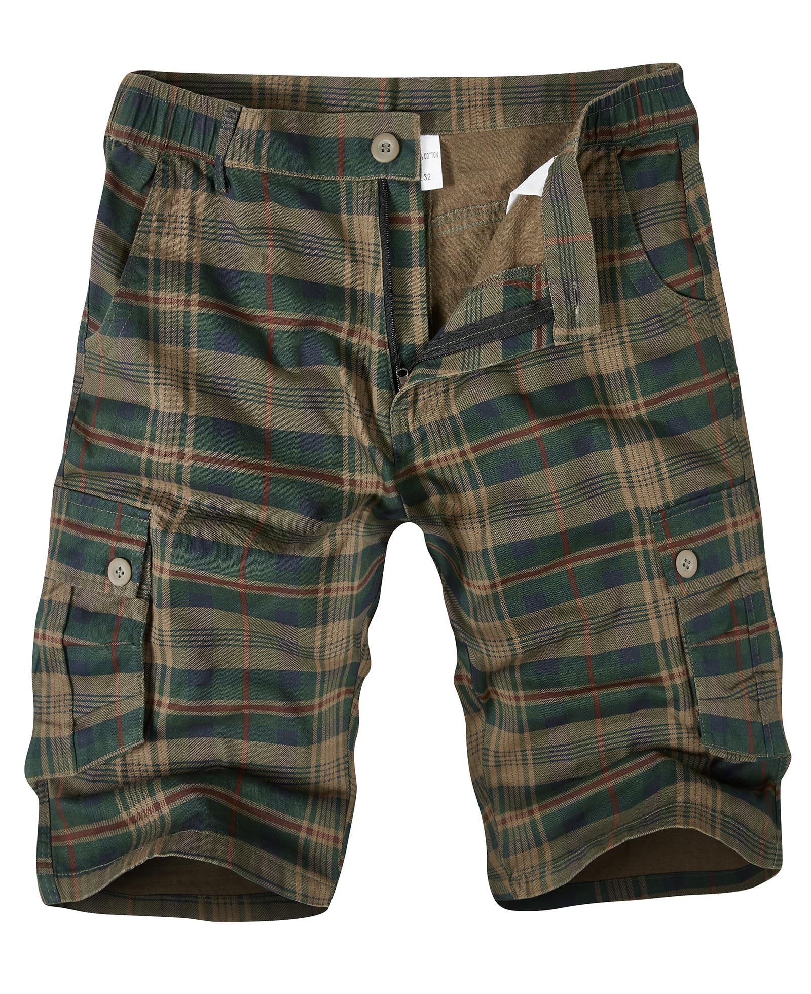 Zeetoo Men's Camo Cargo Shorts - Classic Relaxed Fit with Multi-Pockets | Durable Outdoor Hiking, Camping & Summer Casual Shorts