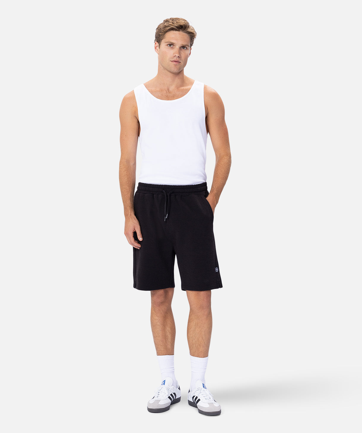 Angelo Track Shorts for Men - Black Athletic Running Shorts with Pockets | Perfect for Gym, Jogging & Casual Wear