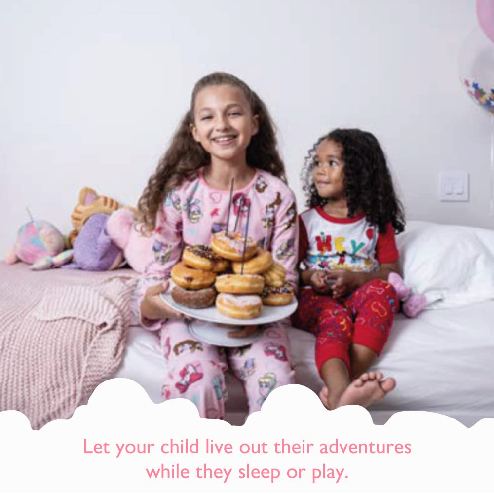 Disney Frozen Princess & Minnie Mouse 5-Piece Loose-Fit Pajama Set for Girls - Soft, Cute Kids' Sleepwear for Bedtime & Playtime