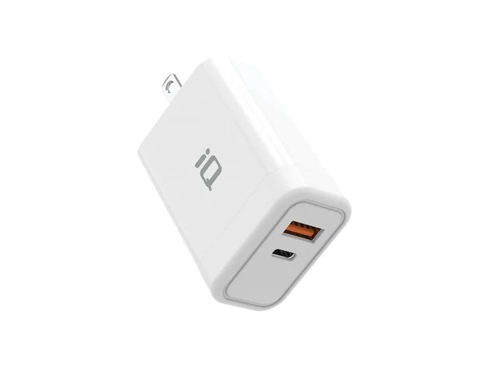 45W Fast PD Wall Charger with USB-C & USB-A Ports - Compact & Powerful for iPhone, Samsung, MacBook - Perfect for Home, Office & Travel Charging