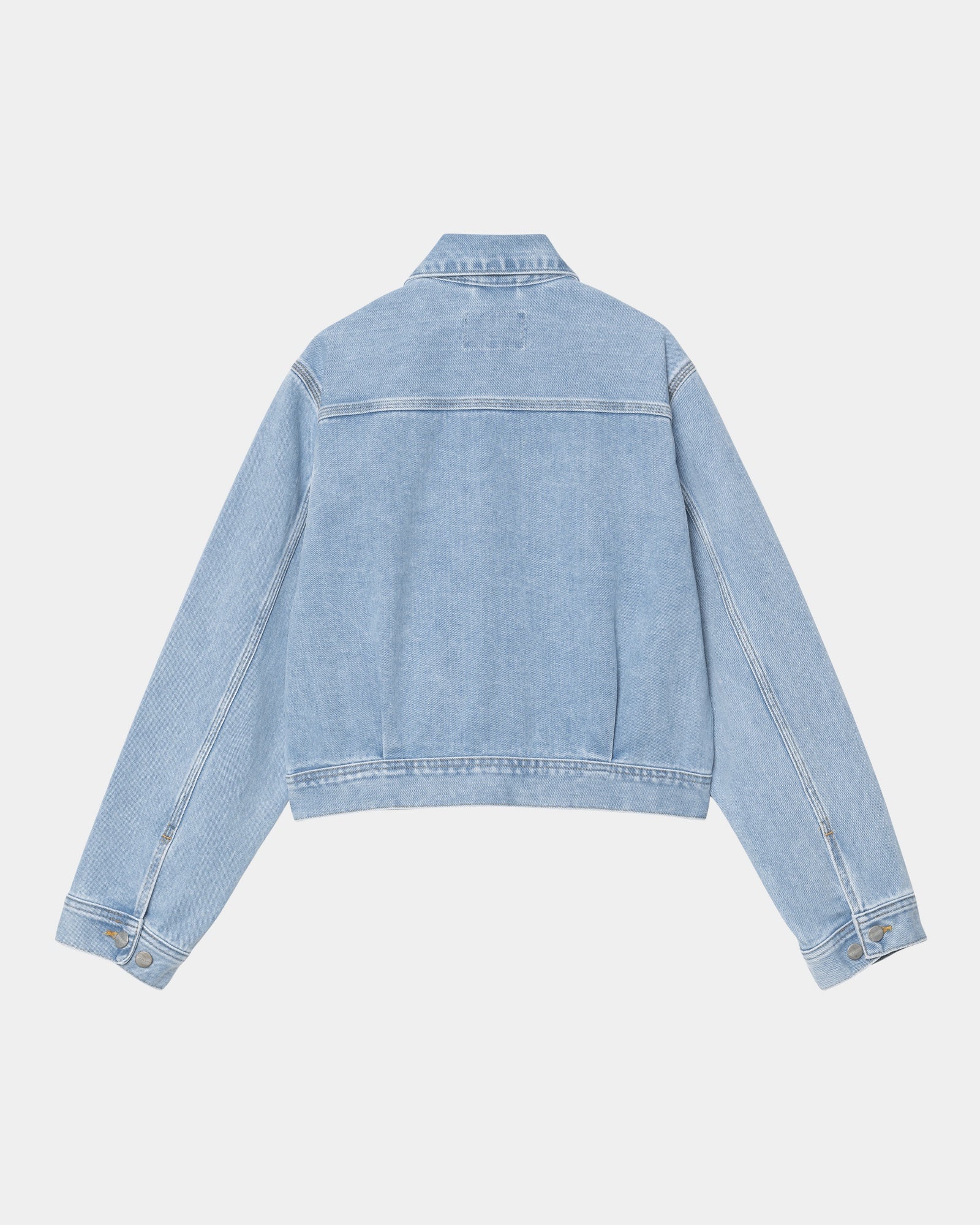 Women's Arca Jacket - Waterproof Windbreaker with Hood | Light Blue Stone Washed Denim Style | Perfect for Hiking, Camping & Outdoor Adventures