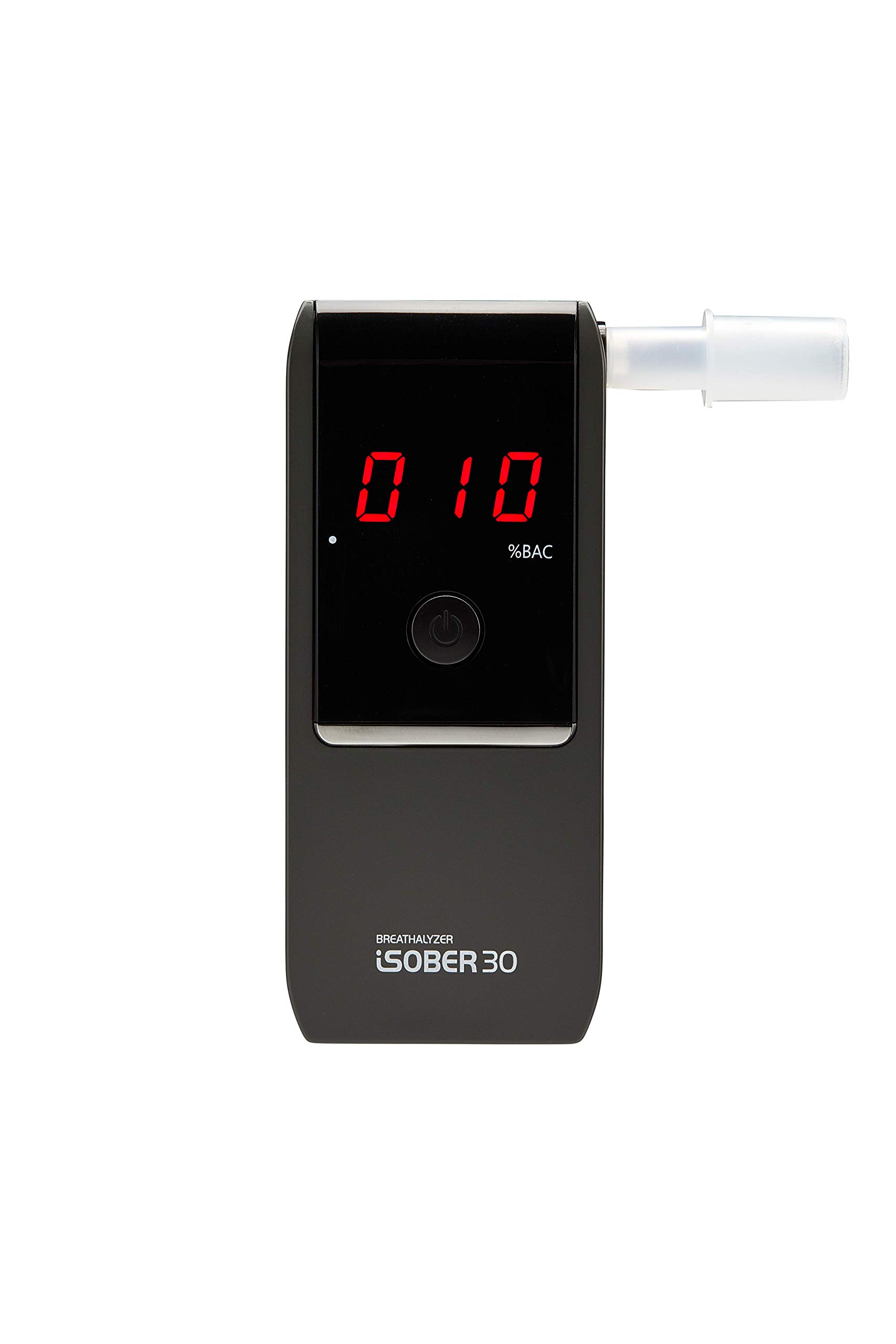 iSOBER30 Professional Breathalyzer - DOT & NHTSA Approved Alcohol Tester with Suracell FuelCell Sensor Technology | Portable, Accurate BAC Detection | Perfect for Personal Safety, Workplace Testing & Law Enforcement Use