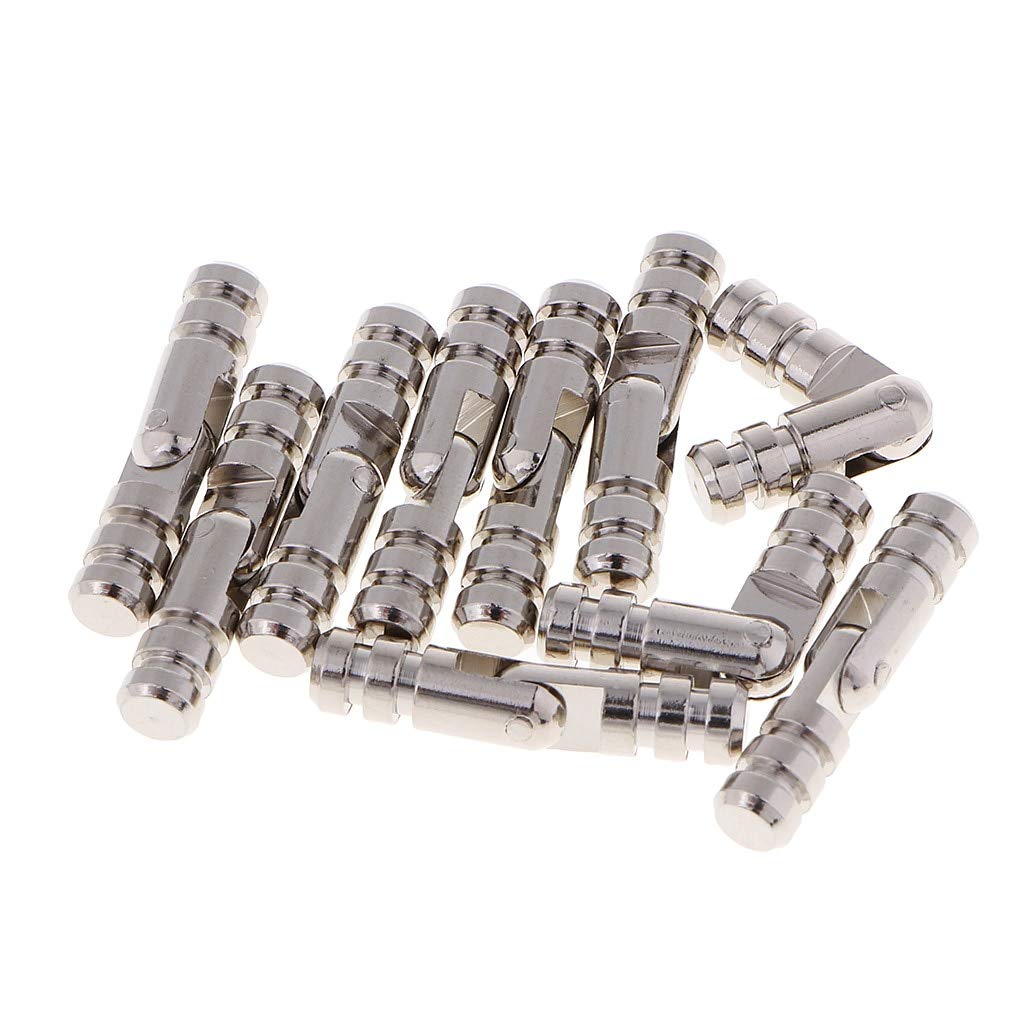 10Pcs Copper Cabinet Hinges - Hidden Invisible Concealed Hinges for Jewelry Box & Gift Box - Perfect for DIY Furniture, Woodworking Projects & Home Decor