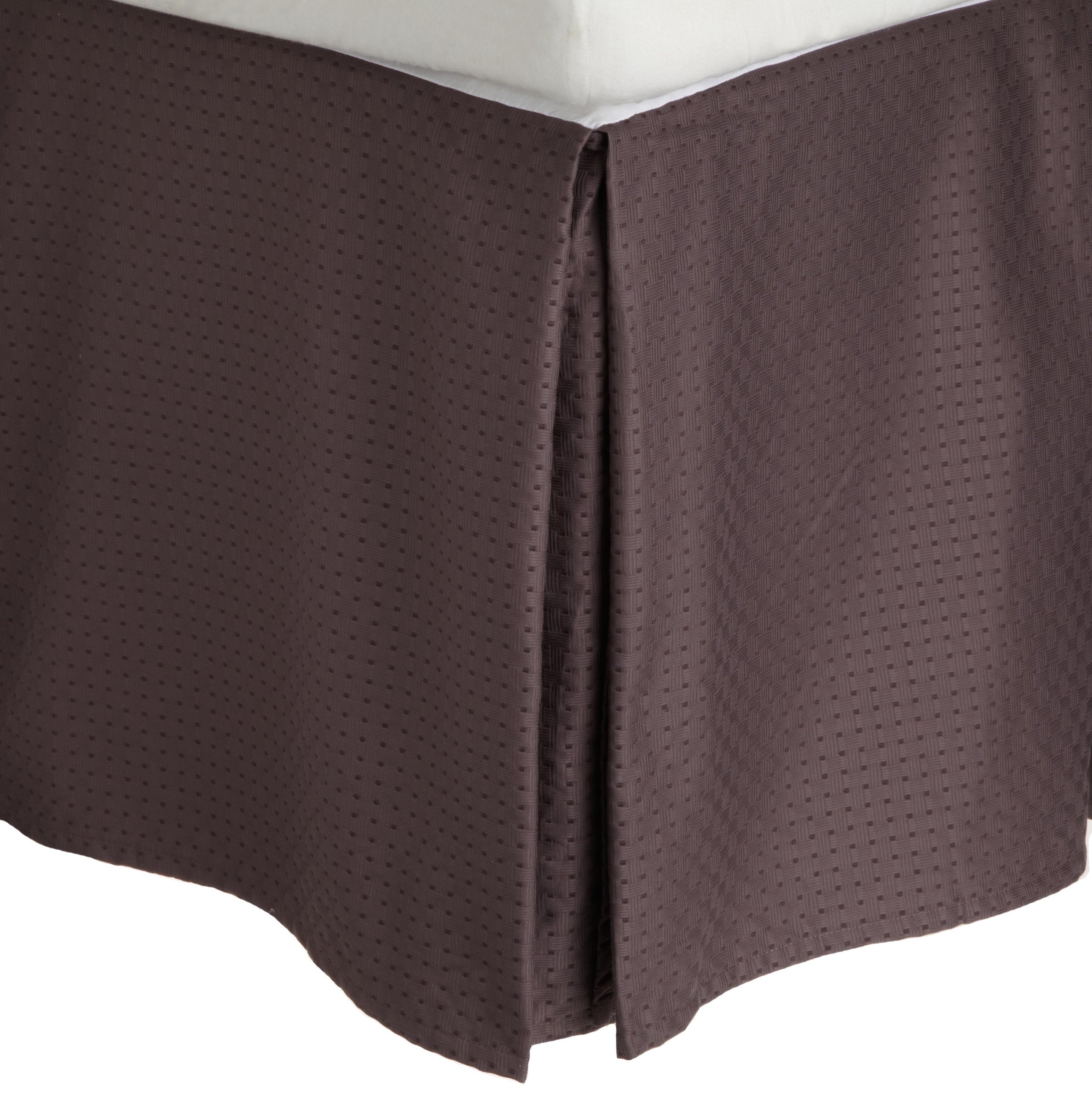 Charisma Marquette King Size Bed Skirt in Caviar - Elegant Bedroom Decor for Luxury Hotels & Master Suites