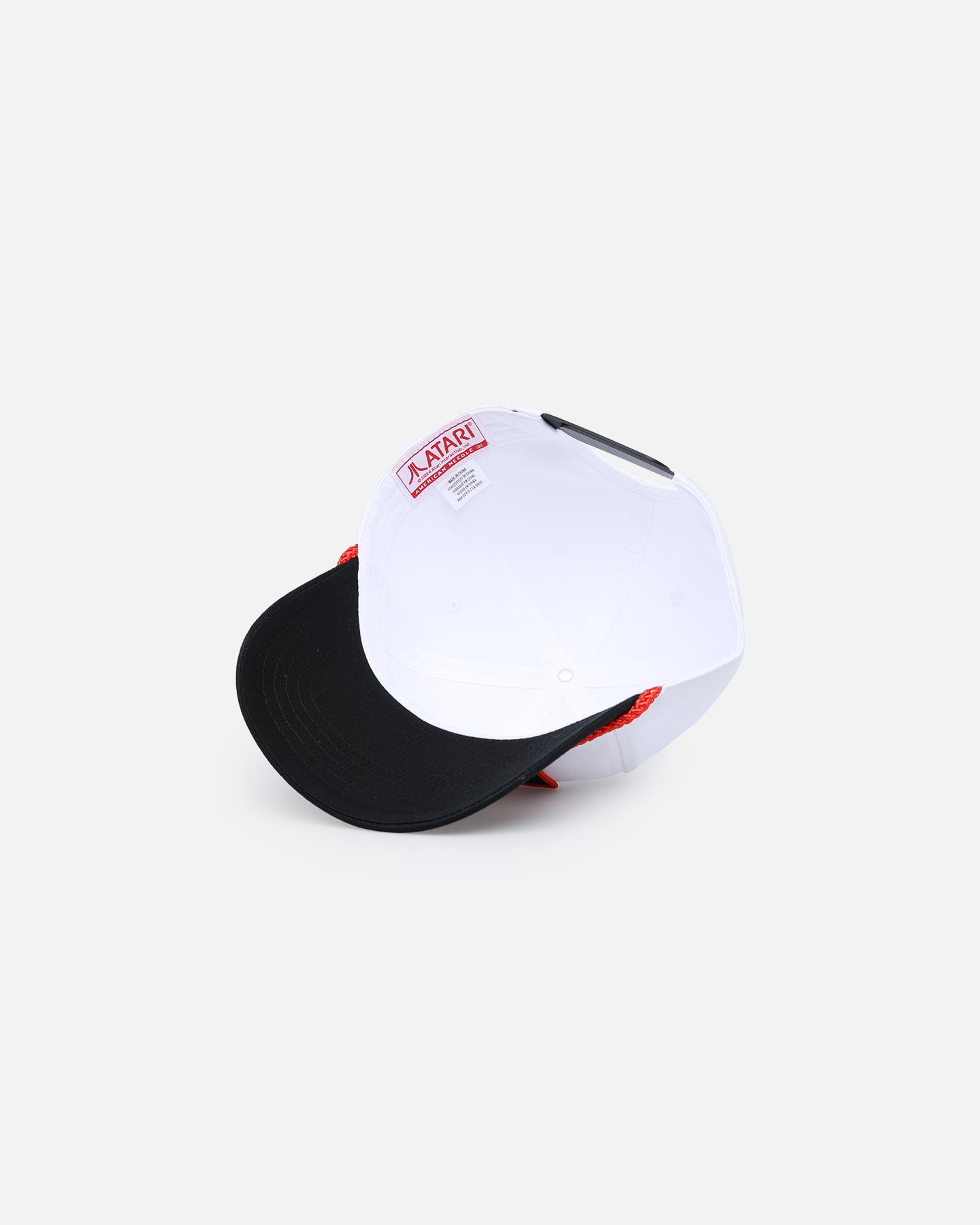 American Needle Roscoe Strapback Hat - White & Black Adjustable Baseball Cap for Men & Women - Perfect for Sports, Casual Wear & Outdoor Activities