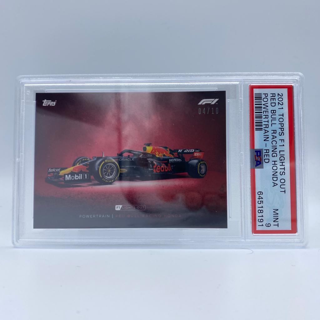 PSA 9 Graded 2004 Red Bull Powertrain Red Parallel Trading Card - Perfect for Collectors, Sports Memorabilia & Investment