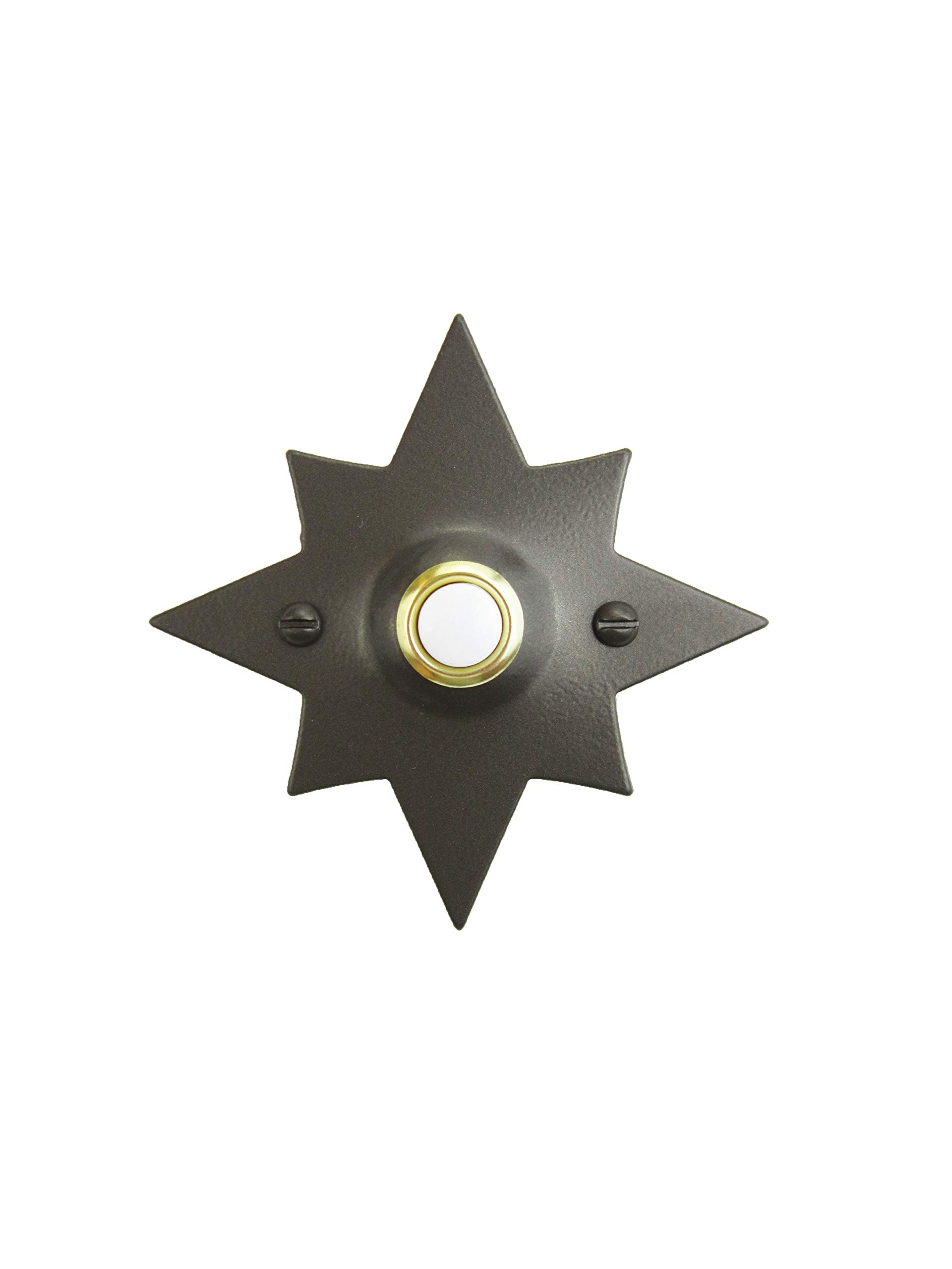 Vintage Star-Shaped Iron Doorbell Cover SD5 - Decorative Outdoor Doorbell Housing for Home, Garden & Porch Protection