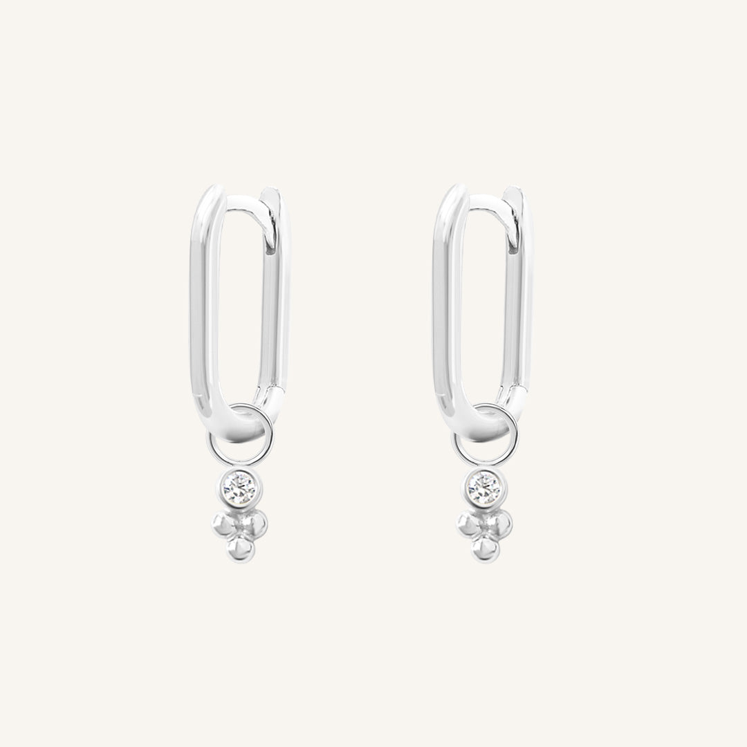 Clarity Rectangle Hoops - Elegant Geometric Earrings for Women | Perfect for Everyday Wear, Office & Special Occasions