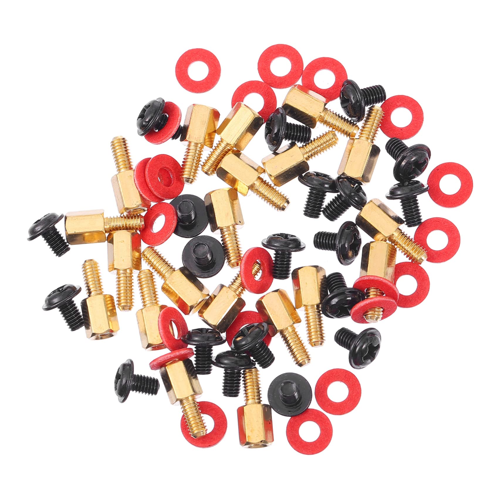 Uonlytech Computer Case Hardware Kit - Hex Nuts, Standoffs, Spacers & Motherboard Screws with Washers | PC Building & Repair Accessories