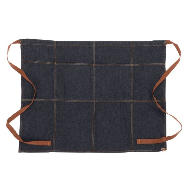 Chef Works AW049IBL Memphis Bistro Apron - Premium Indigo Blue Kitchen Apron for Chefs & Cooking Enthusiasts (32
