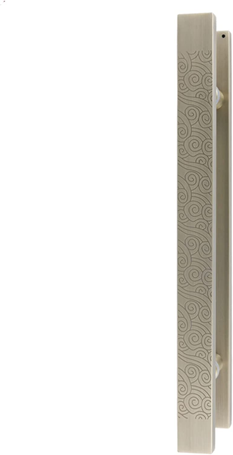 ETULLE Modern Push Pull Bar Handle - Black Bronze Gold Door Hardware for Apartments & Restaurants - Rustic Sliding Door Handle (80cm/31.4in) - Perfect for Interior Doors, Commercial Spaces & Home Renovation Projects