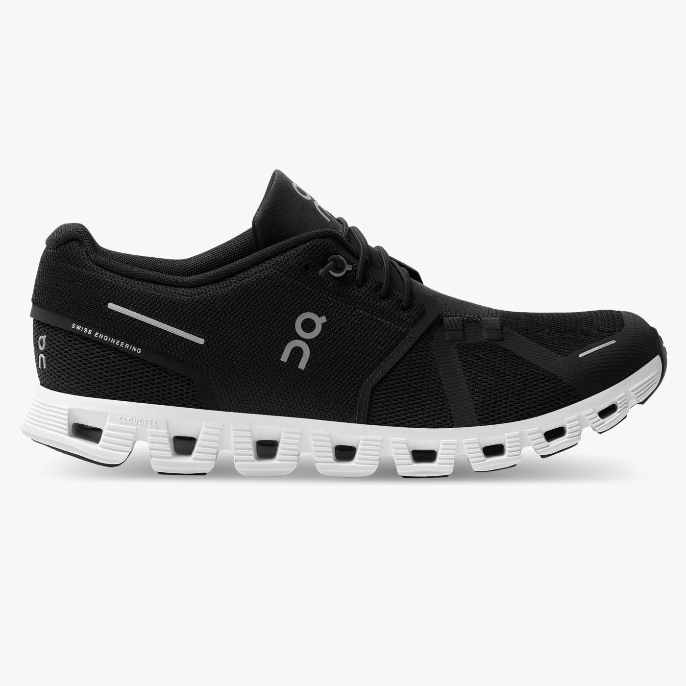 On Running Men's Cloud 5 Running Shoes - Lightweight & Breathable Black/White Sneakers for Jogging, Gym Workouts & Daily Wear