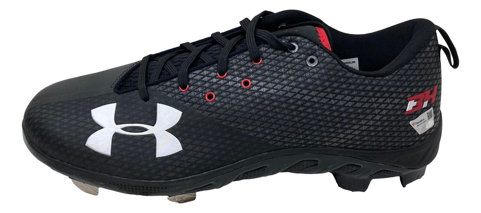 Bryce Harper Autographed Game-Issued Philadelphia Phillies Under Armour Cleats - Size 3 - Official Fanatics Authentic - Perfect for Baseball Memorabilia Collection & Sports Fan Gifts