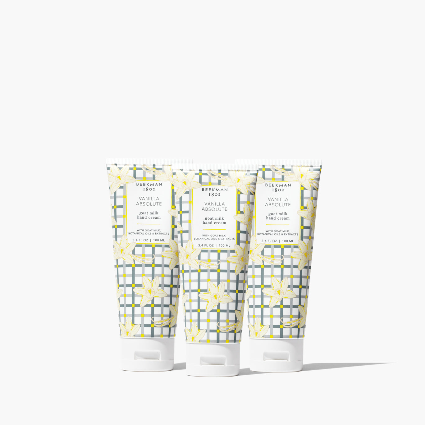 Vanilla Absolute Hand Cream Set of 3 - Ultra Moisturizing & Nourishing for Dry Skin - Perfect for Home, Office & Travel Use