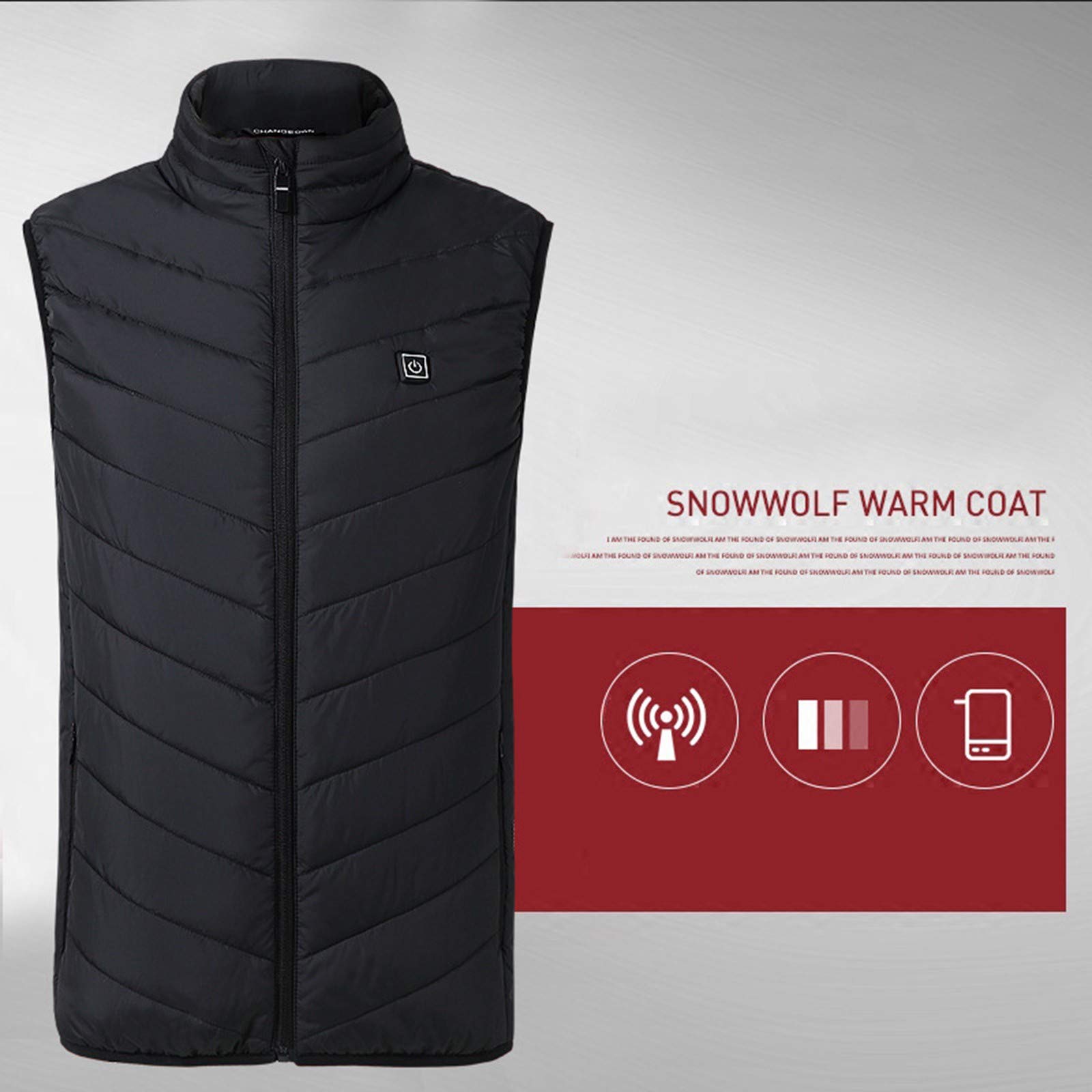 Lightweight USB Heated Vest for Women - Electric Heating Jacket with USB Charging for Outdoor Activities (Batteries Not Included) | Perfect for Hiking, Camping & Winter Sports