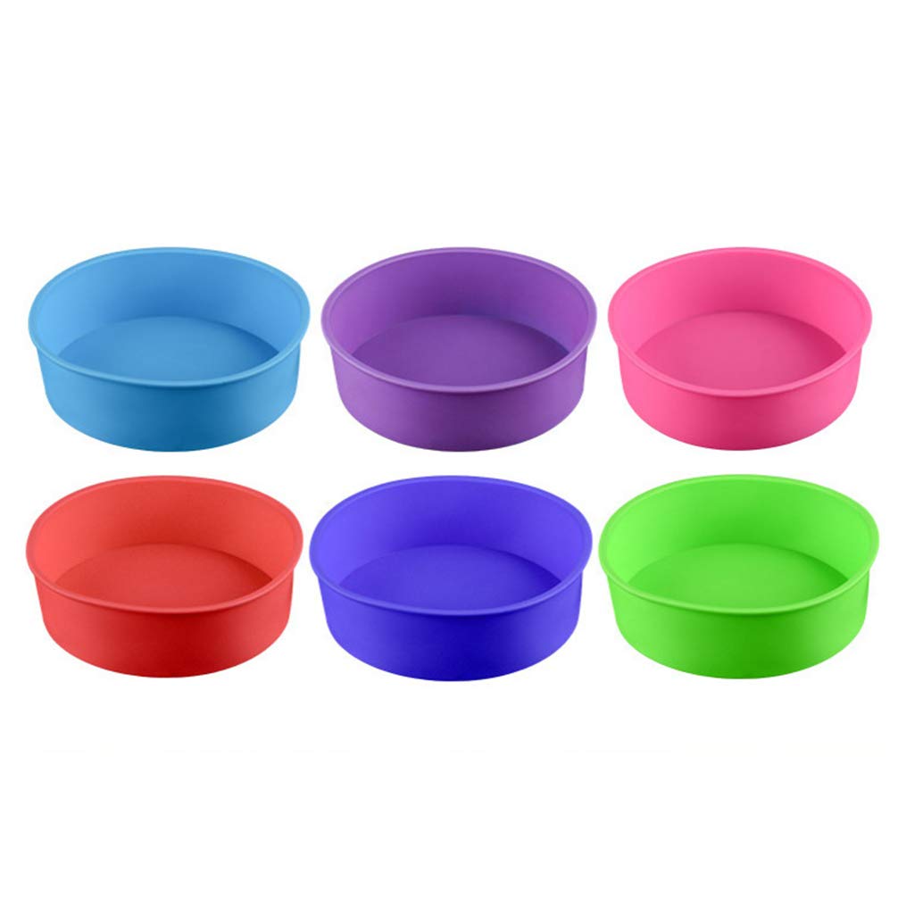 Hemoton 3-Piece Silicone Cake Molds Set - Non-Stick Quick Release Baking Pans for Round Bread, Cupcakes & Mini Desserts | Perfect for Home Baking, Party Treats & DIY Lip Gloss Containers