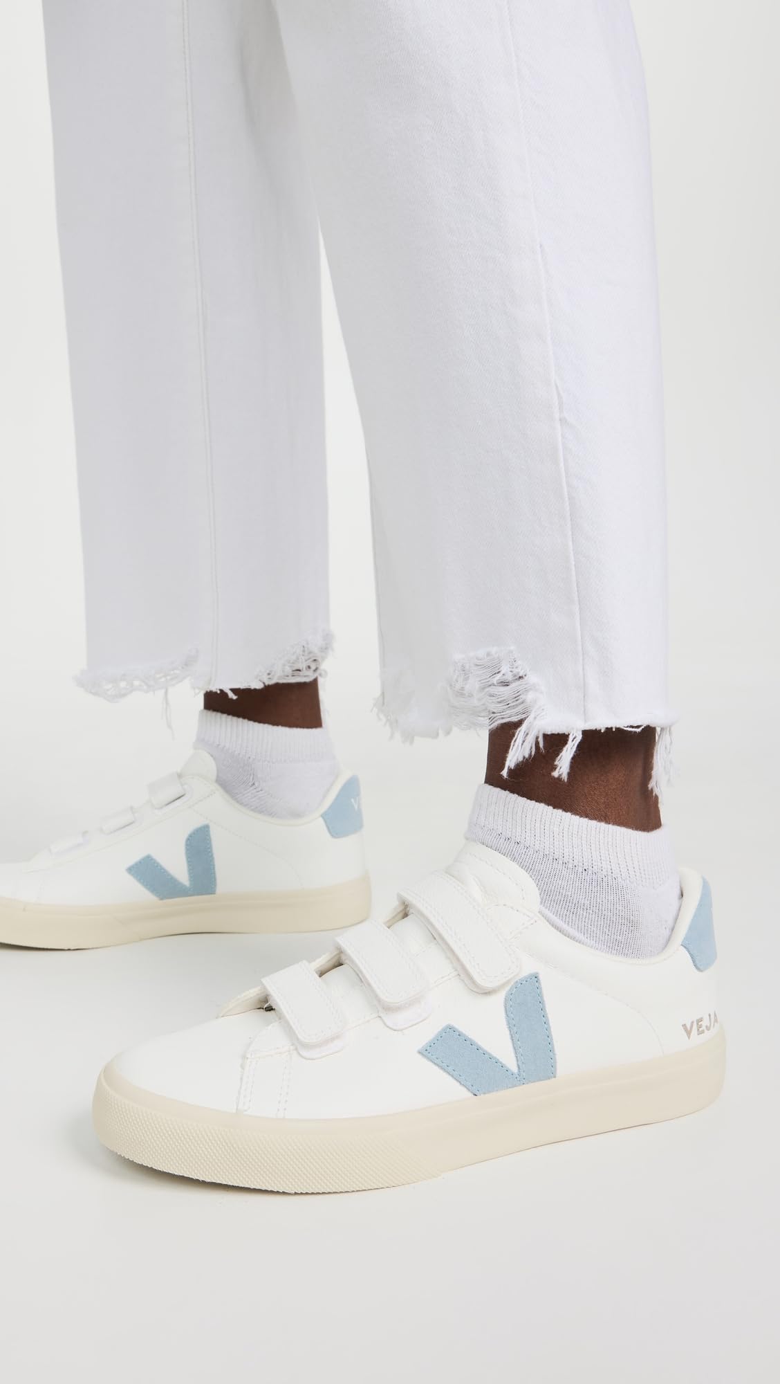 Veja Women's Recife Logo Sneakers - Eco-Friendly Vegan Leather Casual Shoes for Walking, Running & Everyday Wear | Sustainable Fashion for Women