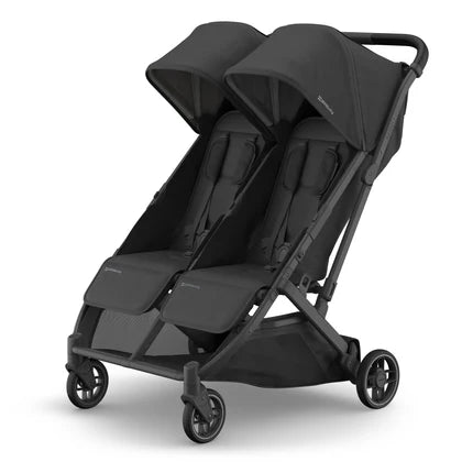 UPPAbaby Minu Duo Double Stroller - Lightweight Compact Travel Stroller for Twins - Perfect for Shopping, Travel & City Walks
