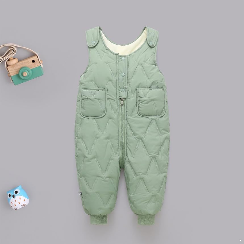 Yartina Toddler Baby Snow Pants - Winter Fleece Puffer Bib Overalls with Pockets | Warm Snowsuit Jumpsuit for Boys & Girls | Perfect for Snow Play, Sledding & Outdoor Winter Activities