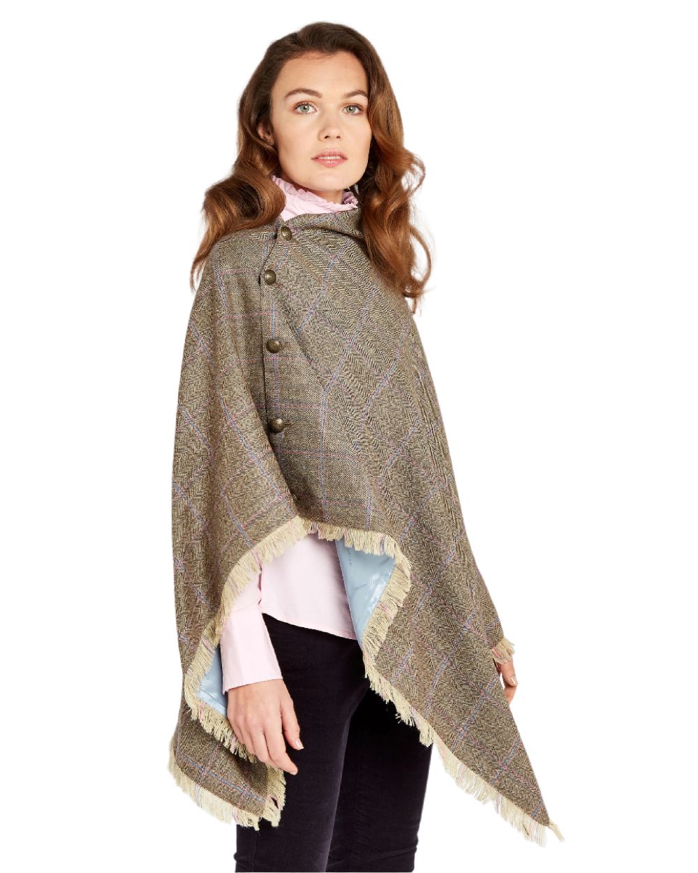 Dubarry Hazelwood Tweed Poncho - Women's Classic Water-Resistant Outerwear for Fall & Winter | Perfect for Countryside Walks, Outdoor Adventures & Casual Chic Style