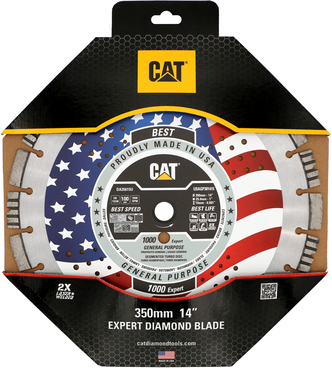 Cat® Expert Diamond Blade - 10 Inch Premium Cutting Disc for Concrete, Brick & Tile - Free Shipping - Perfect for Construction, Masonry & DIY Projects