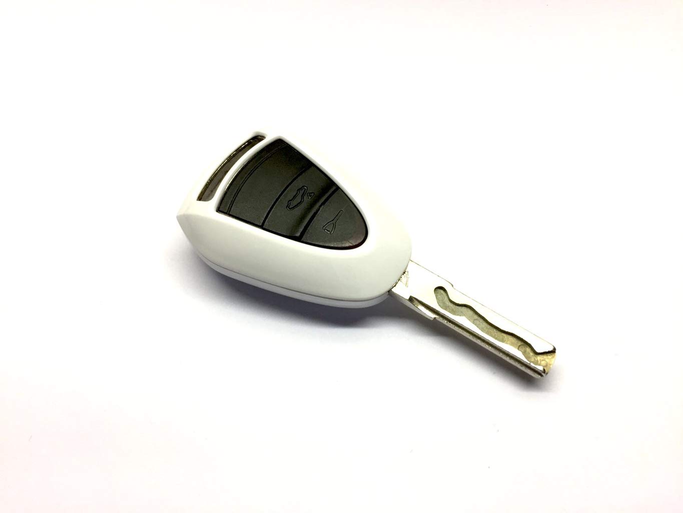 Porsche 987 997 Facelift Remote Key Cover - Glossy White Protective Case for Key Fob | Perfect for Daily Use, Car Protection & Style Enhancement