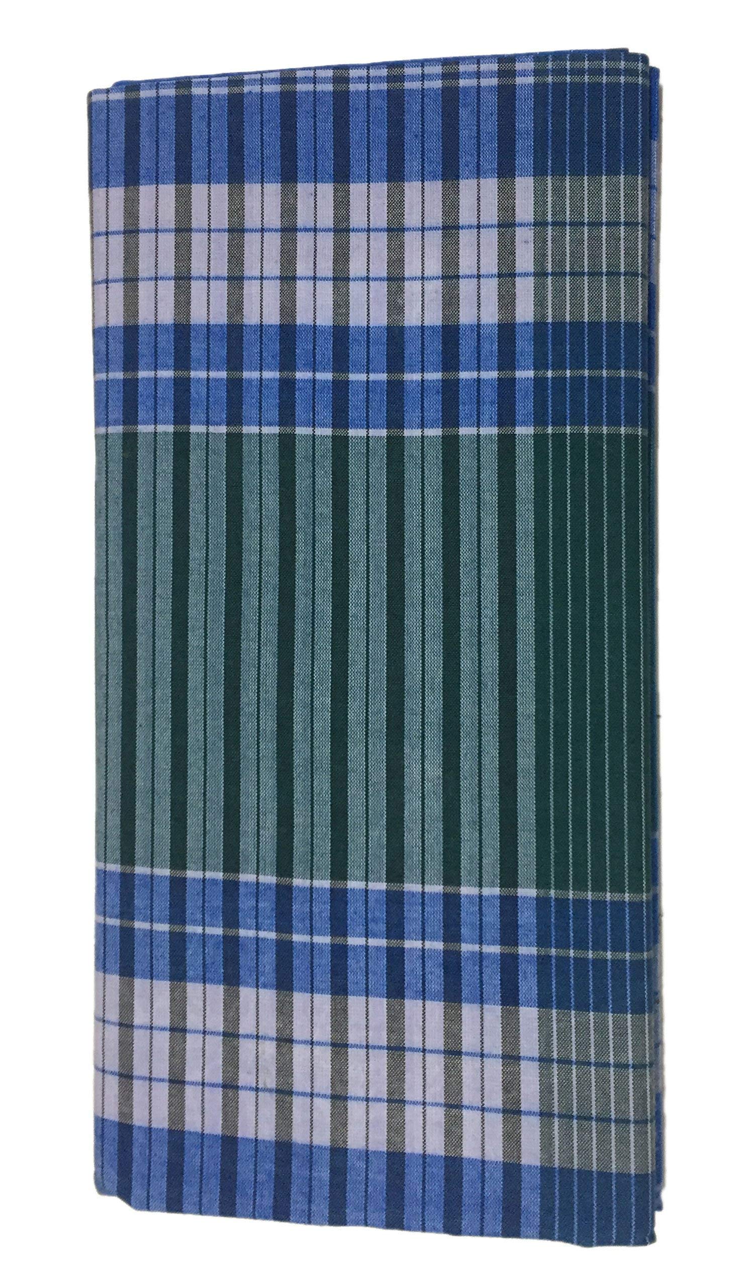 Men's 2.10 Meter Cotton Multi-Color Lungi Set (Pack of 3) - Comfortable & Breathable Traditional Wrap for Casual Wear, Home Relaxation & Summer Outfits