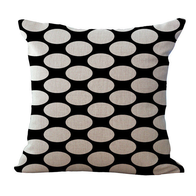 Stylish Black and White Abstract Pillow Cases - Soft & Breathable Bedding for Home Decor, Living Room, Bedroom - Perfect for Modern & Minimalist Interiors
