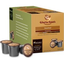 Gloria Jean's Hazelnut Flavored Coffee Pods for Keurig - 108 K-Cup Pods Pack | Perfect for Office, Home Brewing & Gift Giving