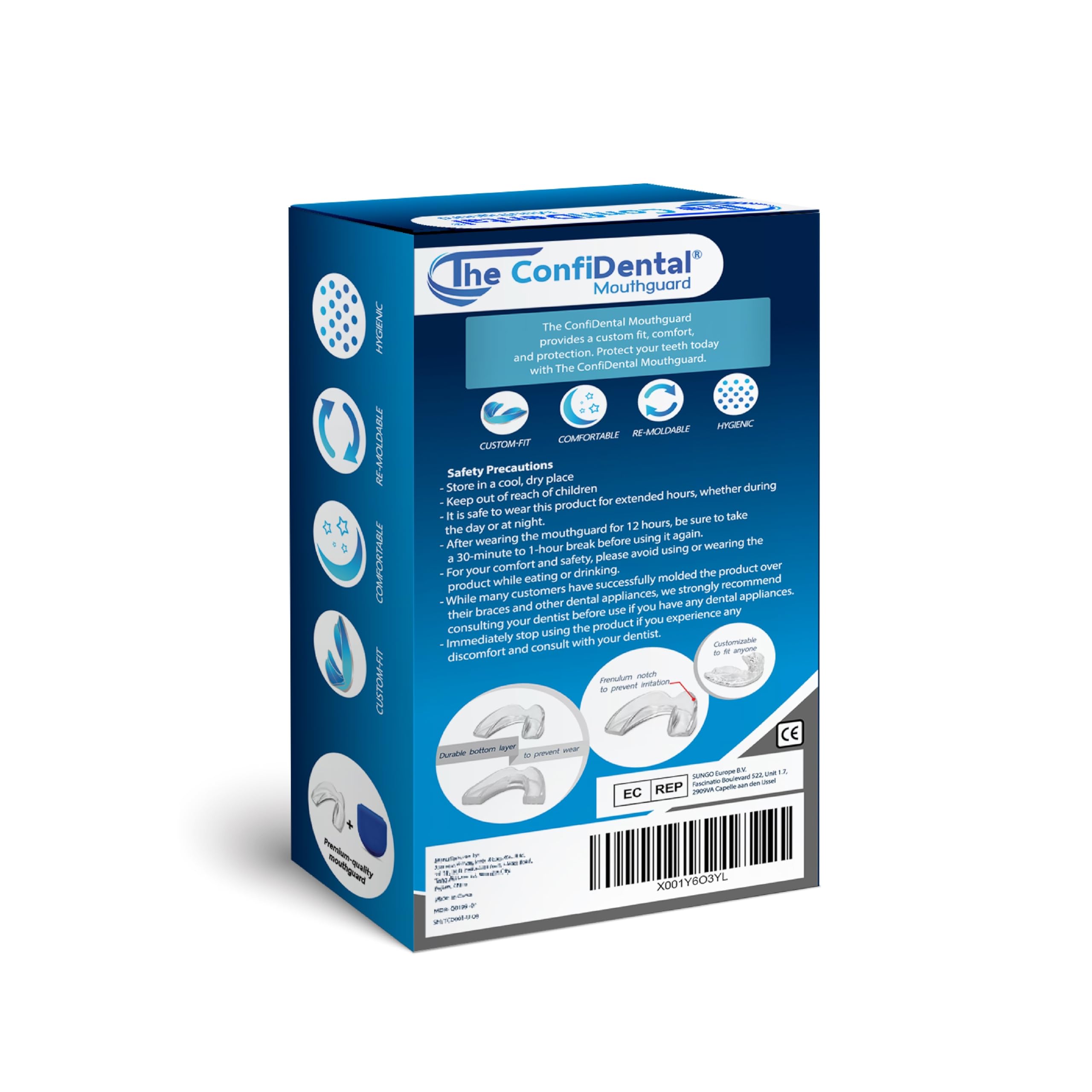 3 Pack Moldable Mouth Guard for Teeth Grinding & Clenching - Bruxism Night Guard, Sports Mouthguard & Teeth Whitening Tray - Includes 2 Regular & 1 Heavy Duty Guards (LLL & II) - Perfect for Sleeping, Boxing, MMA & Dental Care